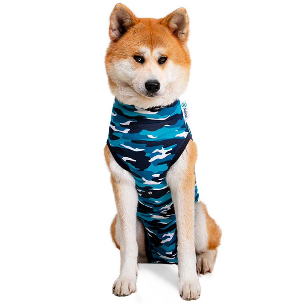 Suitical Recovery Suit for Dogs Blue Camo